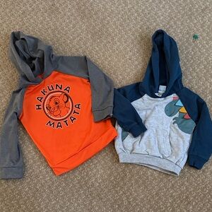 Carter's Orange and Gray Hakuna Matata Hoodie